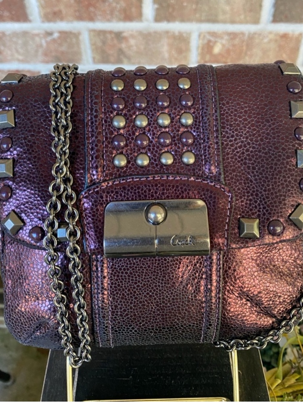 Coach Kristin Studded Convertible Mini Bag NWT